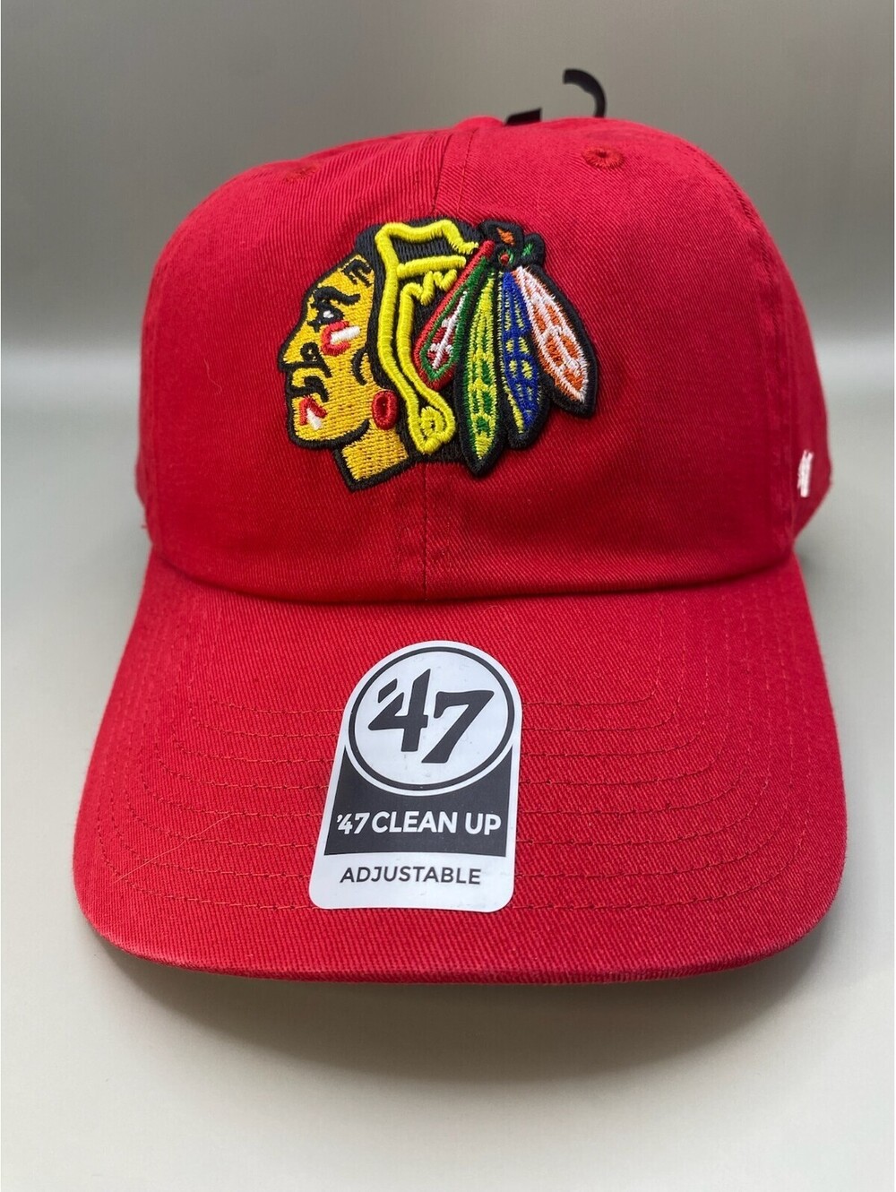 Brand New Chicago BlackHawks  ‘47 Brand - Red Clean Up Hat